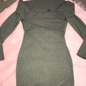Olive green dress